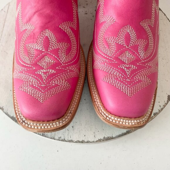 Lane SARATOGA Square Toe Womens Cowboy Boots 11 Hot Pink Western Cowgirl Tall - Picture 6 of 12